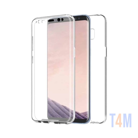 Funda de Silicona 360º para Samsung Galaxy S8 Plus Transparente